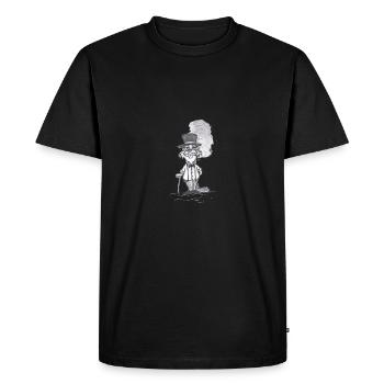 GentleBiber # Art nord-allemand - T-shirt Premium bio Homme - noir - Devant - Nico (187cm)