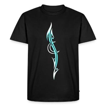 Lune Tribal Tattoo - T-shirt Premium bio Homme - noir - Devant - Nico (187cm)