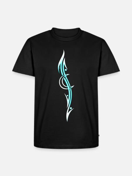 Moon Tribal Tattoo - Men's Premium Organic T-Shirt - black