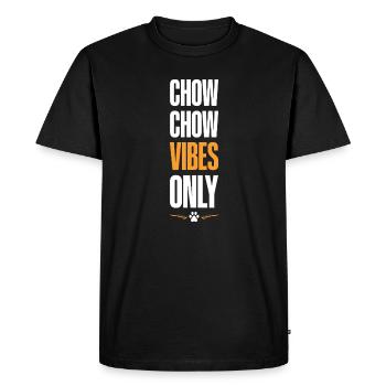 Chow Chow Vibes Only - Men's Premium Organic T-Shirt - black - Front - Nico (187cm)