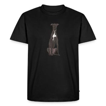 Italian Greyhound Greyhound Dogs - Men's Premium Organic T-Shirt - black - Front - Nico (187cm)