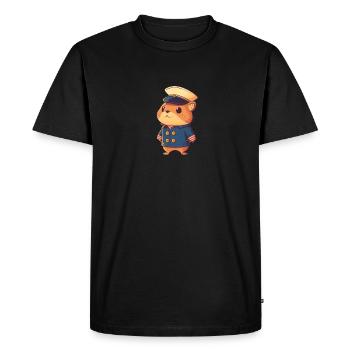 Süßes Biber Cartoon Stil Kinder Tshirt - Männer Premium Bio T-Shirt - Schwarz - Vorne - Nico (187cm)