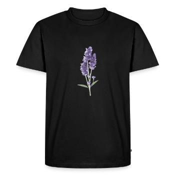 lavande - T-shirt Premium bio Homme - noir - Devant - Nico (187cm)