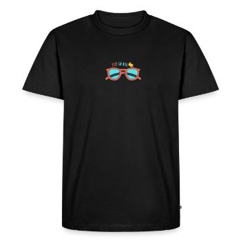 Brille - Männer Premium Bio T-Shirt - Schwarz - Vorne - Nico (187cm)