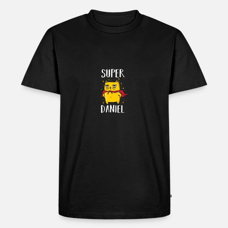 Daniel - Männer Premium Bio T-Shirt - Schwarz