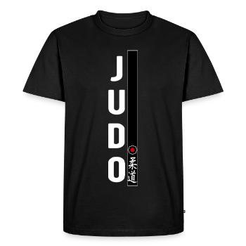 Dojo de gymnase ceinture noire de judo arts martiaux - T-shirt Premium bio Homme - noir - Devant - Nico (187cm)