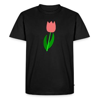 Tulip Netherlands - Men's Premium Organic T-Shirt - black - Front - Nico (187cm)