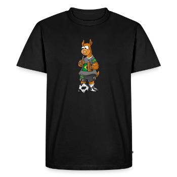 Fan Lama brésilien - T-shirt Premium bio Homme - noir - Devant - Nico (187cm)
