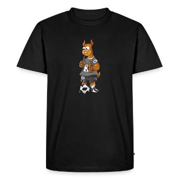 South Korean Fan Lama - Men's Premium Organic T-Shirt - black - Front - Nico (187cm)