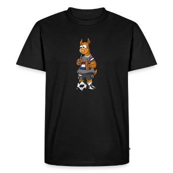Fan Lama néerlandais - T-shirt Premium bio Homme - noir - Devant - Nico (187cm)