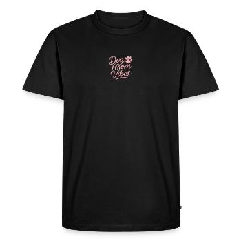 Dog Mom Vibes - Men's Premium Organic T-Shirt - black - Front - Nico (187cm)