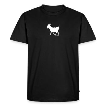 Scapegoat Silhouette - Men's Premium Organic T-Shirt - black - Front - Nico (187cm)