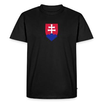 Slovakia - Men's Premium Organic T-Shirt - black - Front - Nico (187cm)