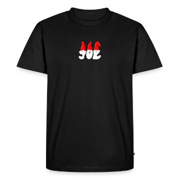Santa – Christmas - Men's Premium Organic T-Shirt - black - Front - Nico (187cm)