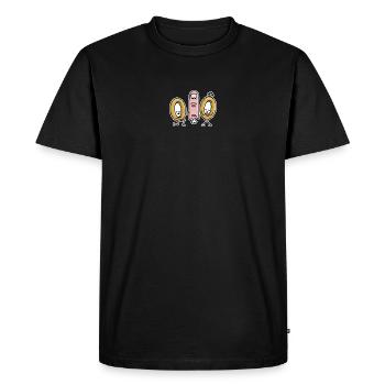 Demande en mariage bagues de mariage fiançailles - T-shirt Premium bio Homme - noir - Devant - Nico (187cm)