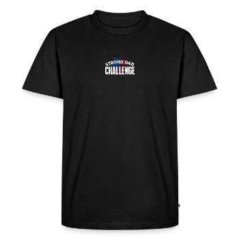 Défi de papa fort - T-shirt Premium bio Homme - noir - Devant - Nico (187cm)