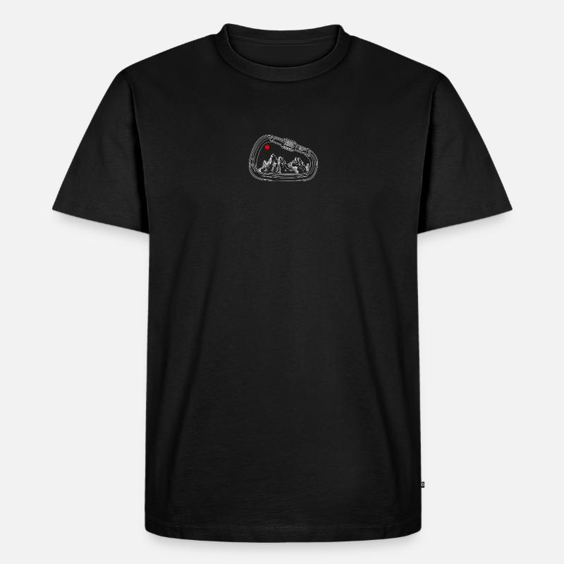 Mountain Vista dans Gear Ring - T-shirt Premium bio Homme - noir