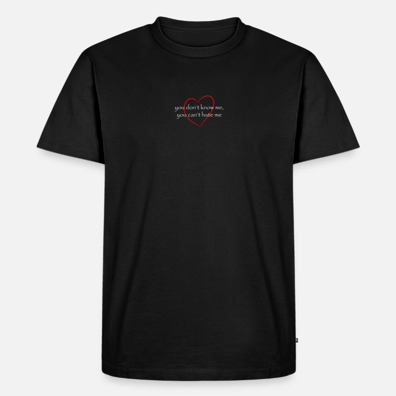 you don`t know me - Männer Premium Bio T-Shirt - Schwarz