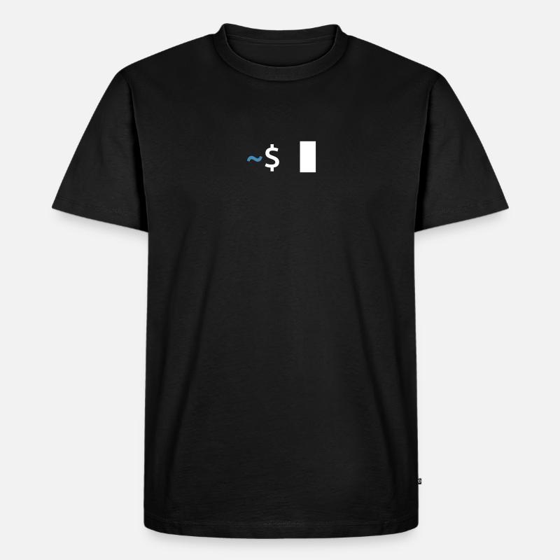 Commande Linux Shell - T-shirt Premium bio Homme - noir