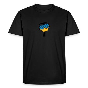 dj_duck - T-shirt Premium bio Homme - noir - Devant - Nico (187cm)