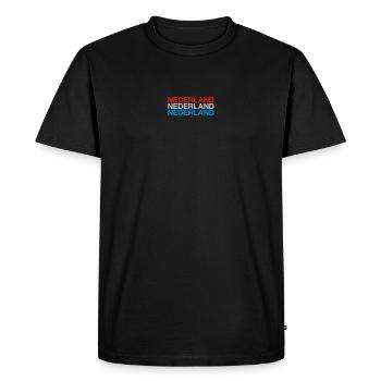 NIEDERLANDE Nederland Pays-Bas Pays-Bas - T-shirt Premium bio Homme - noir - Devant - Nico (187cm)