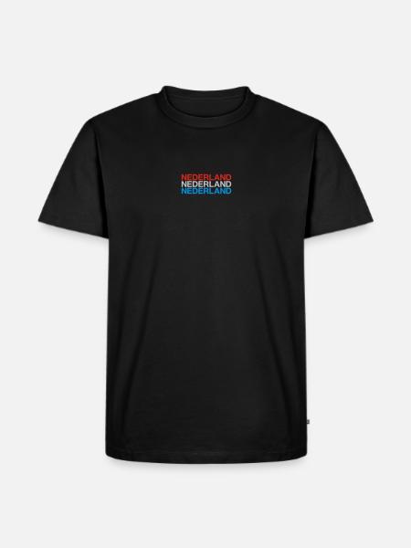 NIEDERLANDE Nederland Netherlands Holland - Männer Premium Bio T-Shirt - Schwarz