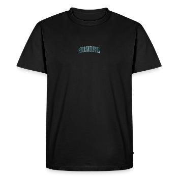 Philadelphia Arc Textured Typography - Men's Premium Organic T-Shirt - black - Front - Nico (187cm)