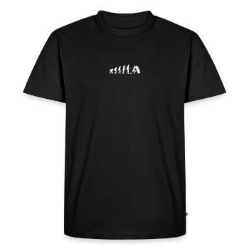 En attente d’image de conception - T-shirt Premium bio Homme - noir - Devant - Nico (187cm)