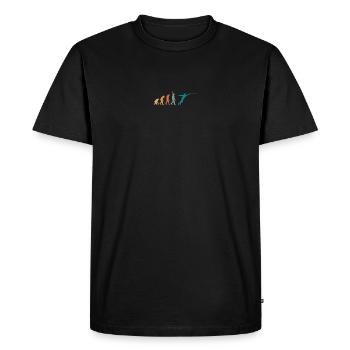 Evolution Retro Fencing - Men's Premium Organic T-Shirt - black - Front - Nico (187cm)