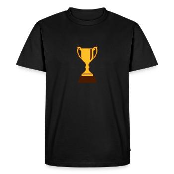 Coupe - T-shirt Premium bio Homme - noir - Devant - Nico (187cm)