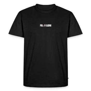 Patriotic USA Home Map Grunge Tee - T-shirt Premium bio Homme - noir - Devant - Nico (187cm)