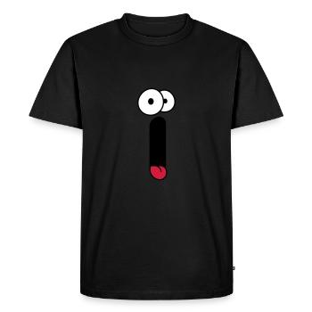 Scream Face - T-shirt Premium bio Homme - noir - Devant - Nico (187cm)