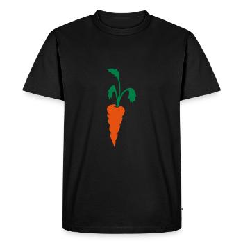 Carotte carotte - T-shirt Premium bio Homme - noir - Devant - Nico (187cm)