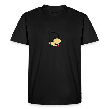 Nain de langue humour drôle - T-shirt Premium bio Homme - noir - Devant - Nico (187cm)