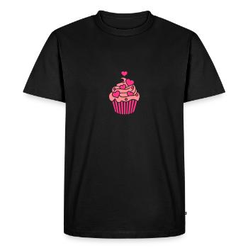 Cupcake - T-shirt Premium bio Homme - noir - Devant - Nico (187cm)