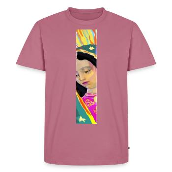 Colonne de Guadalupe - T-shirt Premium bio Homme - mauve - Devant - Nico (187cm)
