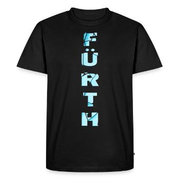 Fürth Germany City Font Skyline Home - Men's Premium Organic T-Shirt - black - Front - Nico (187cm)