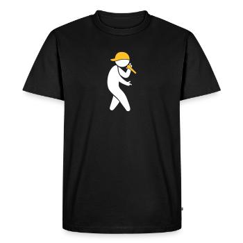 Hiphop Rapper - T-shirt Premium bio Homme - noir - Devant - Nico (187cm)
