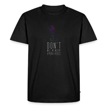 Opera Opera Singer Concert Gift - Men's Premium Organic T-Shirt - black - Front - Nico (187cm)