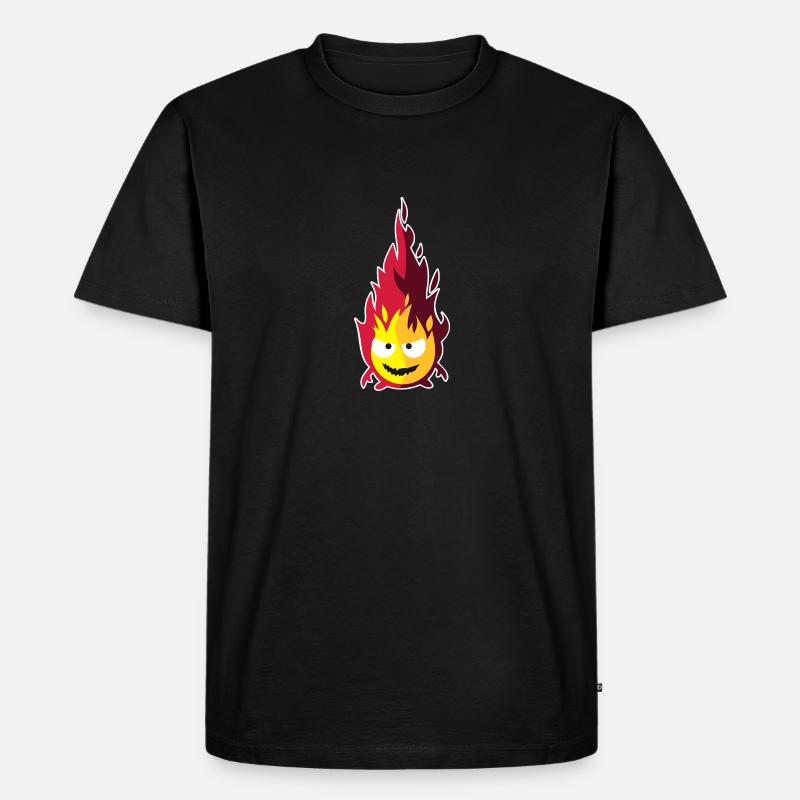 Feuer-Elementar - Männer Premium Bio T-Shirt - Schwarz
