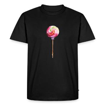 sucette - T-shirt Premium bio Homme - noir - Devant - Nico (187cm)