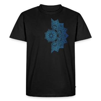 Conception de T-shirt Mandala - T-shirt Premium bio Homme - noir - Devant - Nico (187cm)