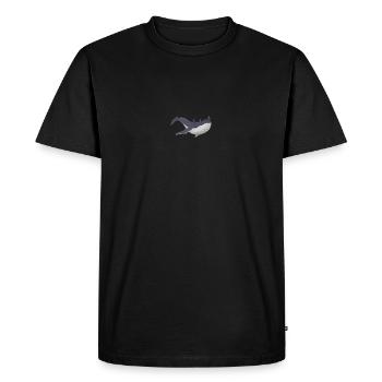 Corne de baleine - T-shirt Premium bio Homme - noir - Devant - Nico (187cm)