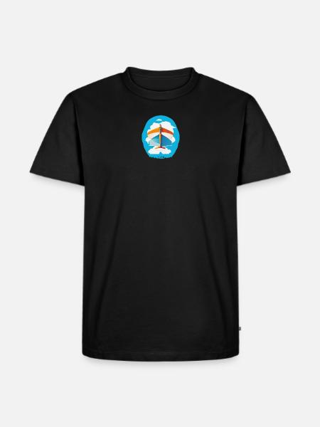 4WingOrangeBlue - Men's Premium Organic T-Shirt - black