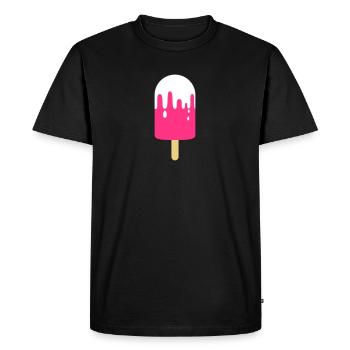 Eskimo Limon / crème glacée / soleil d'été T-shirt - T-shirt Premium bio Homme - noir - Devant - Nico (187cm)