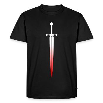 épée - T-shirt Premium bio Homme - noir - Devant - Nico (187cm)