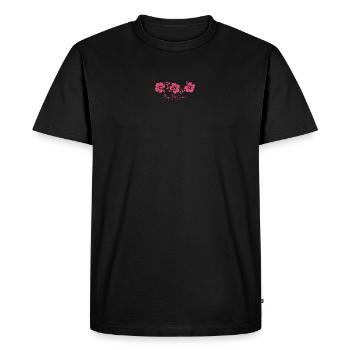 Playa Del Carmen Mexico Hibiscus Flower - Men's Premium Organic T-Shirt - black - Front - Nico (187cm)