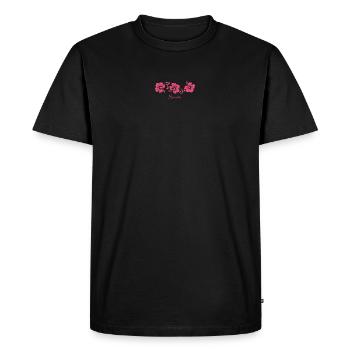 Fleur d’hibiscus de Floride - T-shirt Premium bio Homme - noir - Devant - Nico (187cm)