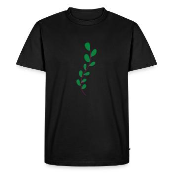 Flower Flower Plant - T-shirt Premium bio Homme - noir - Devant - Nico (187cm)