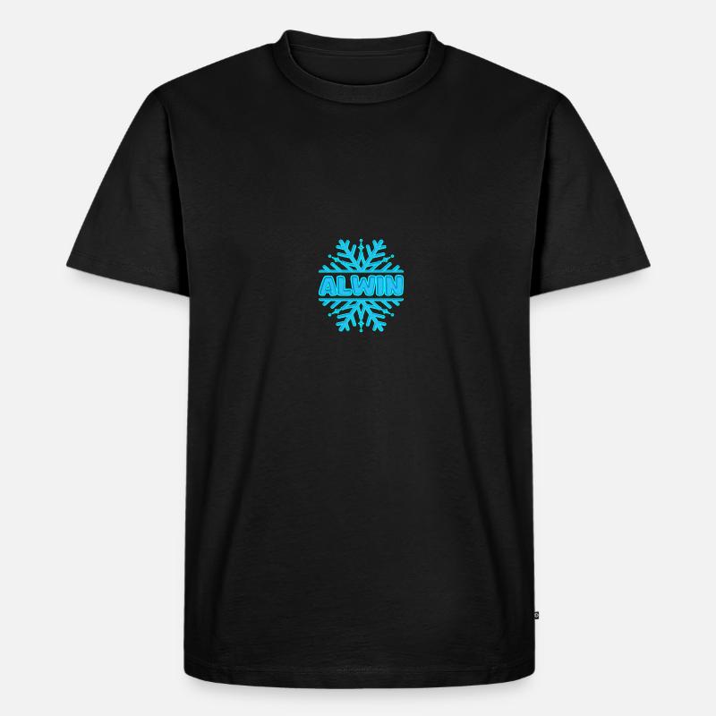 Alwin Alwin - Männer Premium Bio T-Shirt - Schwarz